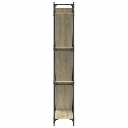 Libreria Rovere Sonoma 79x30x180cm Legno Multistrato e Metallo | homemem39