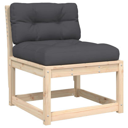 Set Divani da Giardino 4 pz con Cuscini Legno Massello di Pino | homemem39