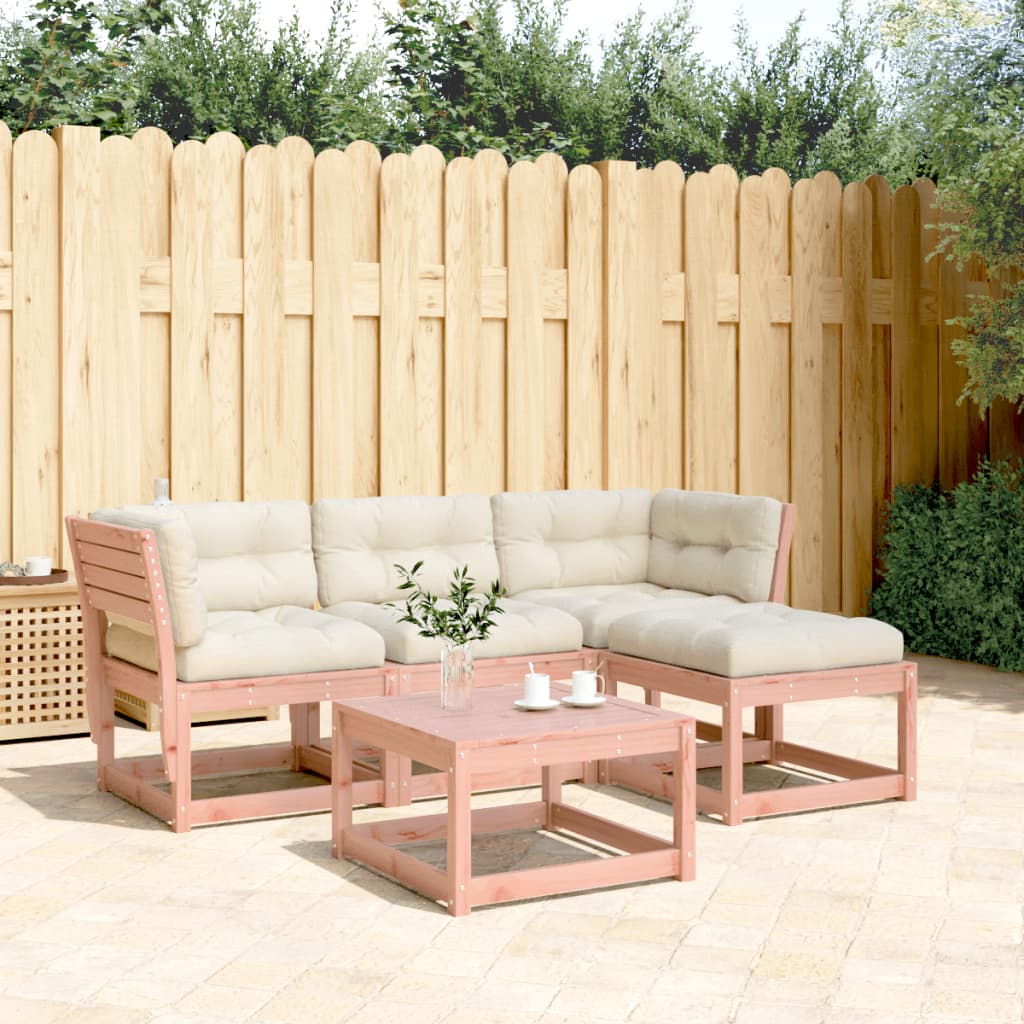 Set Divani Giardino 4 pz con Cuscini Legno Massello di Douglas - homemem39