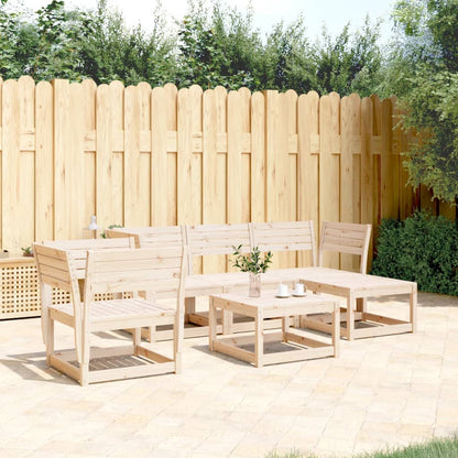 Set Salotto da Giardino 5 pz in Legno Massello di Pino | homemem39