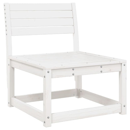 Set Salotto da Giardino 7 pz Bianco in Legno Massello di Pino | homemem39