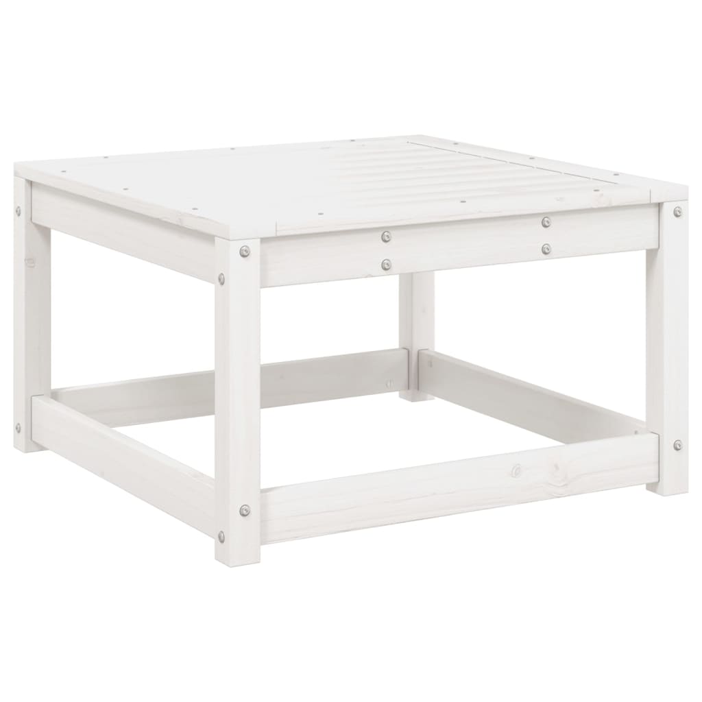 Set Salotto da Giardino 7 pz Bianco in Legno Massello di Pino - homemem39