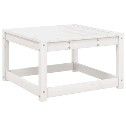 Set Salotto da Giardino 7 pz Bianco in Legno Massello di Pino - homemem39