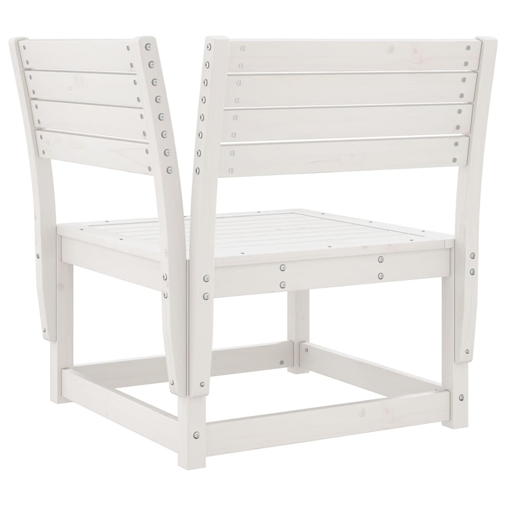 Set Salotto da Giardino 8 pz in Legno Massello di Pino Bianco | homemem39