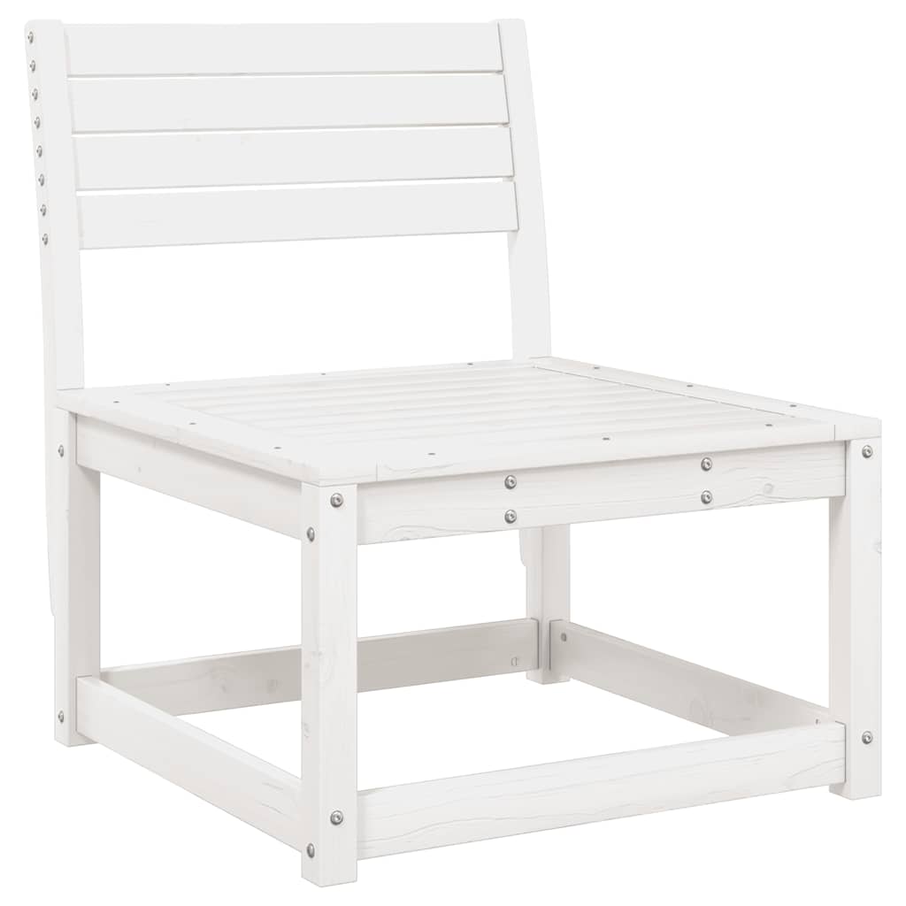 Set Salotto da Giardino 8 pz in Legno Massello di Pino Bianco | homemem39