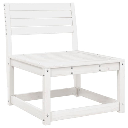 Set Salotto da Giardino 5 pz Bianco in Legno Massello di Pino - homemem39