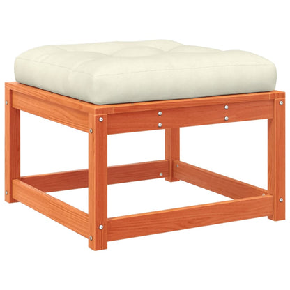 Set Divani Giardino 3 pz con Cuscini Marrone Cera Massello Pino - homemem39