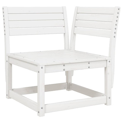 Set Salotto da Giardino 5 pz Bianco in Legno Massello di Pino | homemem39