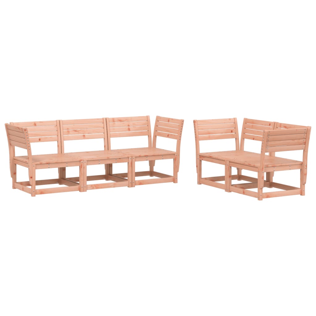Set Divani da Giardino 5 pz in Legno Massello di Douglas - homemem39