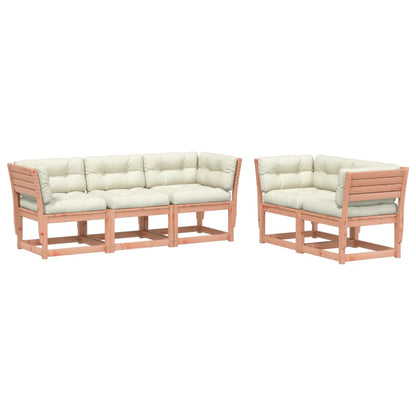 Set Divani Giardino 5 pz con Cuscini Legno Massello di Douglas - homemem39