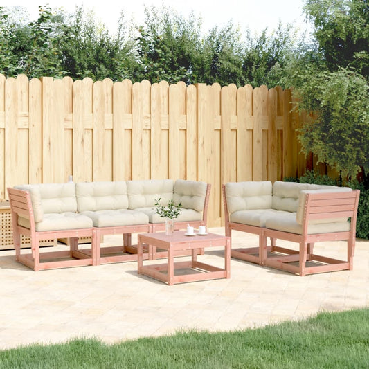 Set Divani Giardino 5 pz con Cuscini Legno Massello di Douglas - homemem39