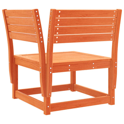 Set Divani da Giardino 6 pz Marrone Cera Legno Massello Pino | homemem39