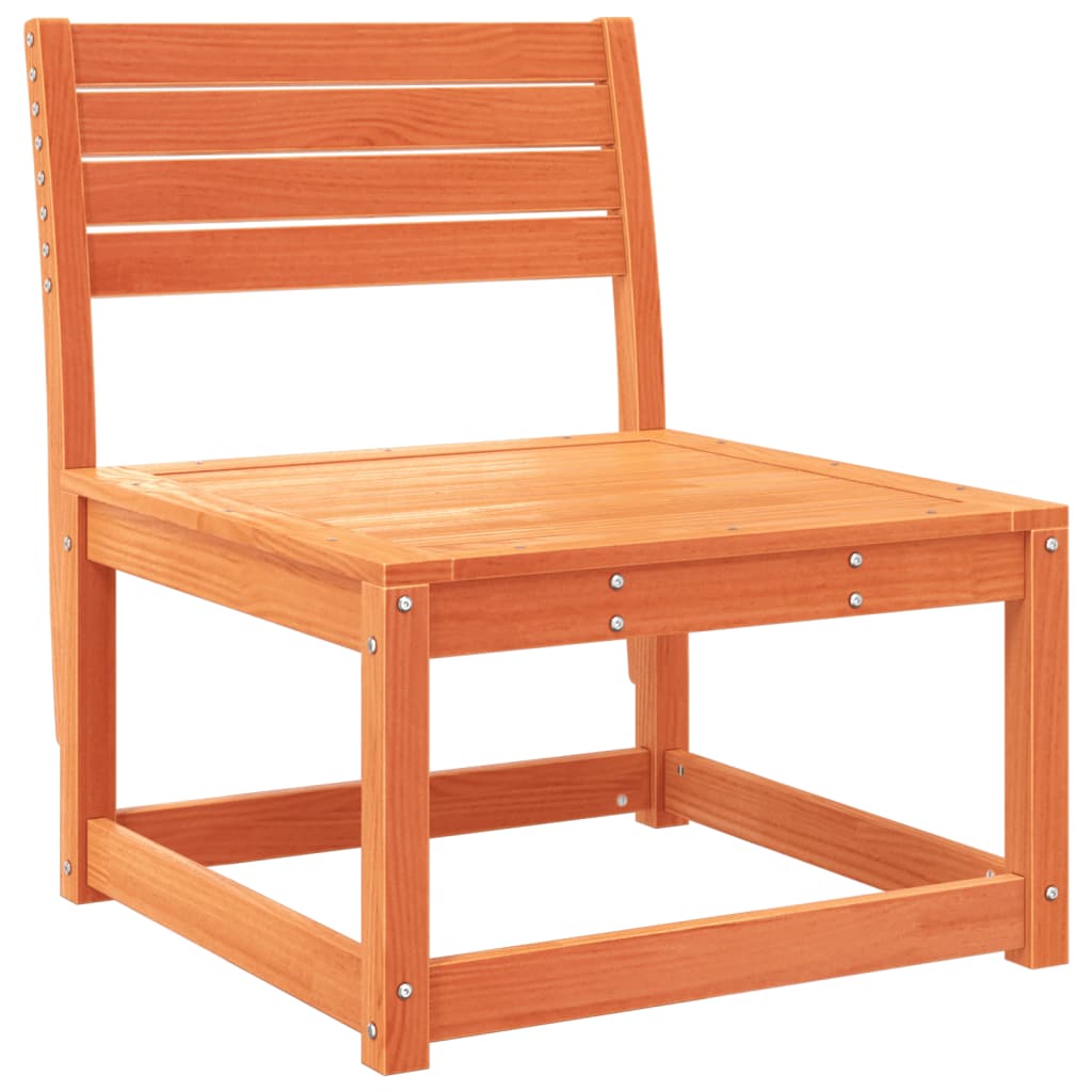 Set Divani da Giardino 6 pz Marrone Cera Legno Massello Pino | homemem39