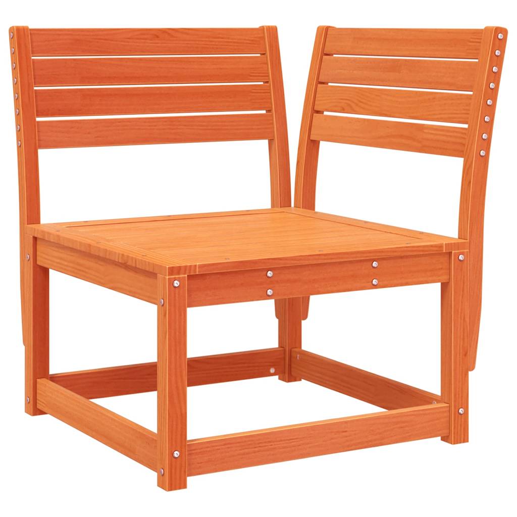 Set Divani da Giardino 6 pz Marrone Cera Legno Massello Pino | homemem39
