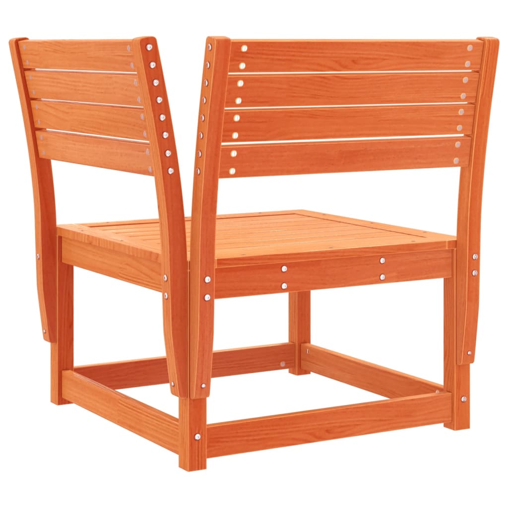 Set Divani da Giardino 6 pz Marrone Cera Legno Massello Pino | homemem39