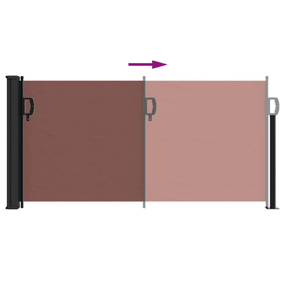 Tenda da Sole Laterale Retrattile Marrone 100x300 cm | homemem39