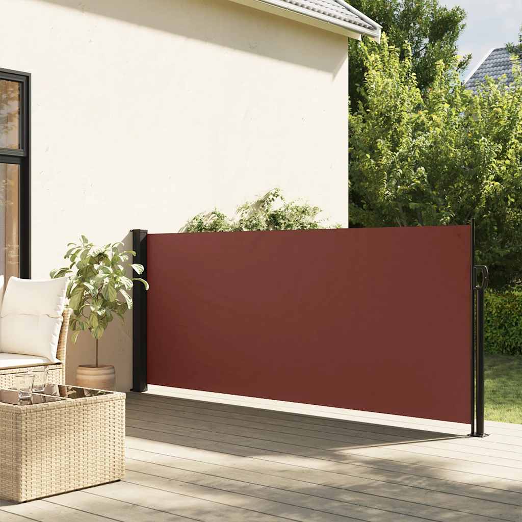 Tenda da Sole Laterale Retrattile Marrone 100x300 cm | homemem39