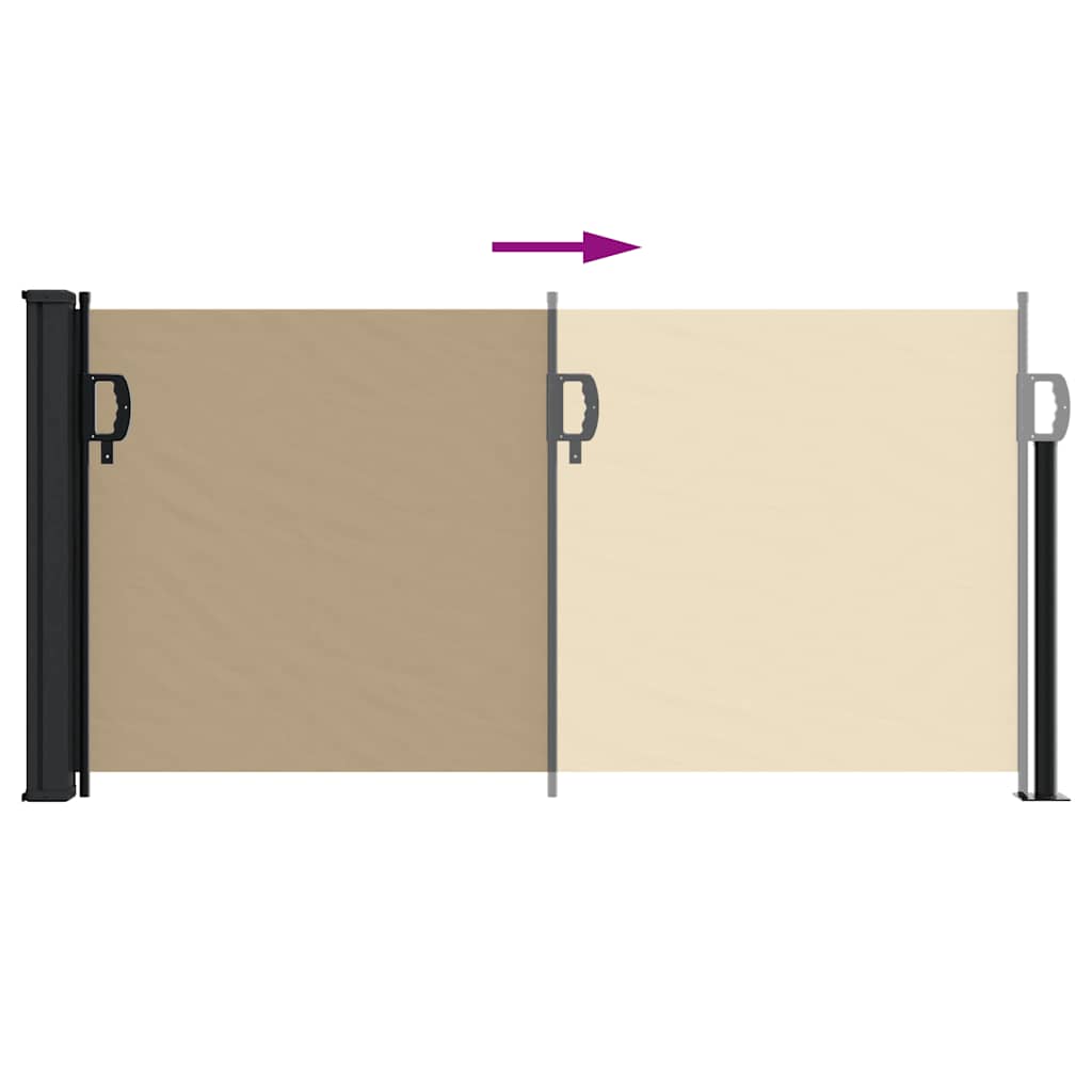 Tenda da Sole Laterale Retrattile Beige 100x300 cm | homemem39