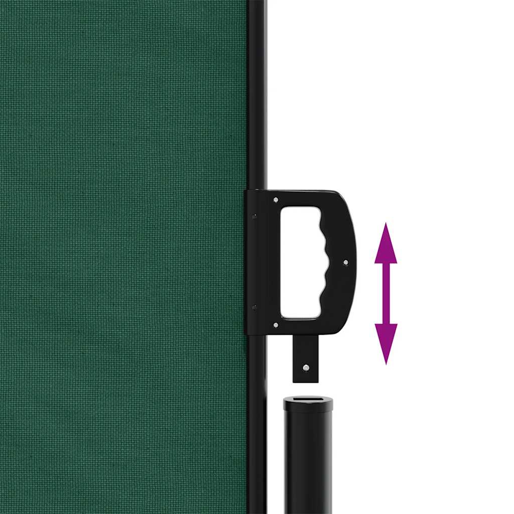 Tenda da Sole Laterale Retrattile Verde Scuro 100x300 cm | homemem39