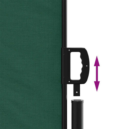 Tenda da Sole Laterale Retrattile Verde Scuro 100x300 cm | homemem39