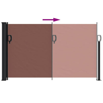 Tenda da Sole Laterale Retrattile Marrone 117x300 cm | homemem39