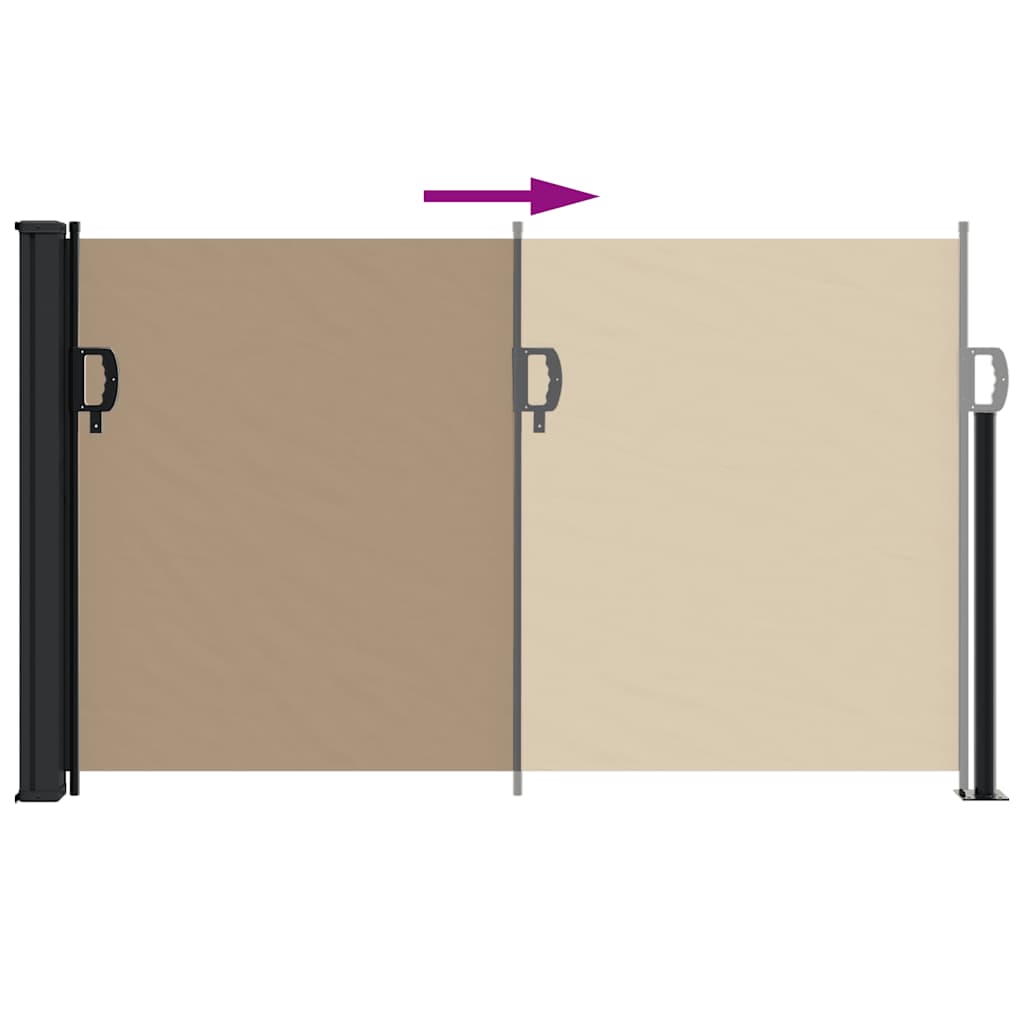 Tenda da Sole Laterale Retrattile Tortora 117x300 cm | homemem39