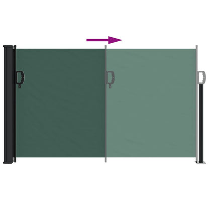 Tenda da Sole Laterale Retrattile Verde Scuro 117x300 cm | homemem39