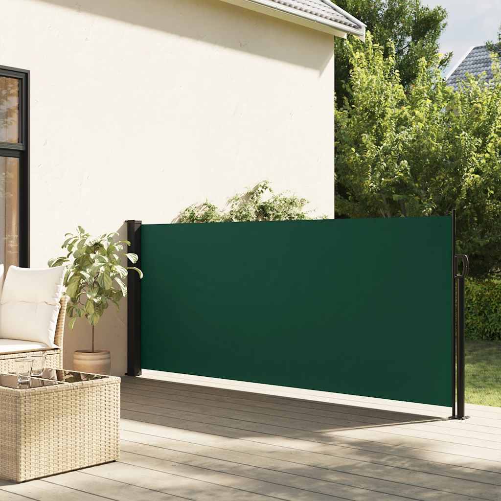 Tenda da Sole Laterale Retrattile Verde Scuro 117x300 cm | homemem39