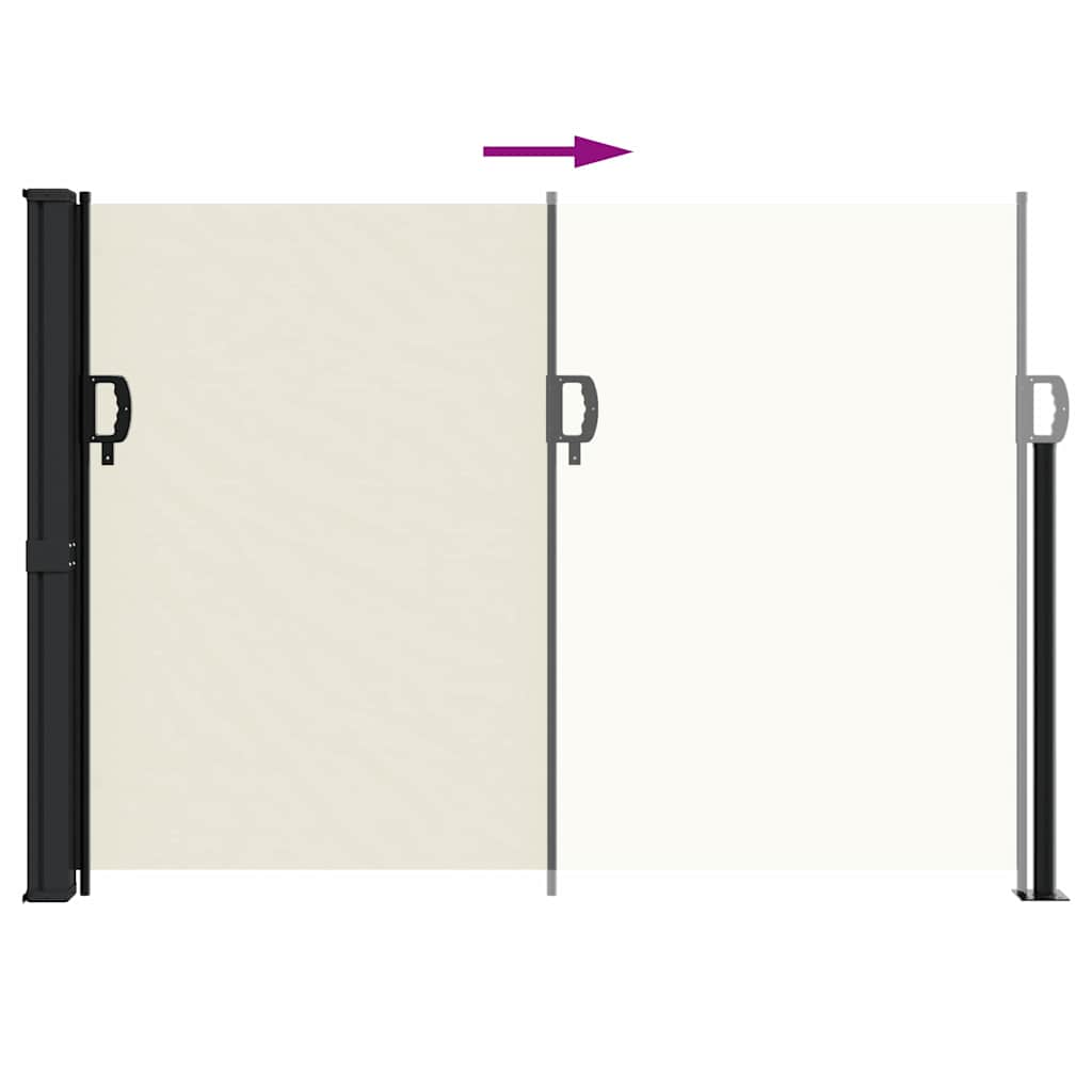 Tenda da Sole Laterale Retrattile Crema 140x300 cm | homemem39