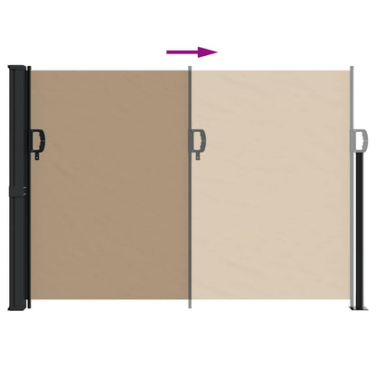 Tenda da Sole Laterale Retrattile Tortora 140x300 cm | homemem39