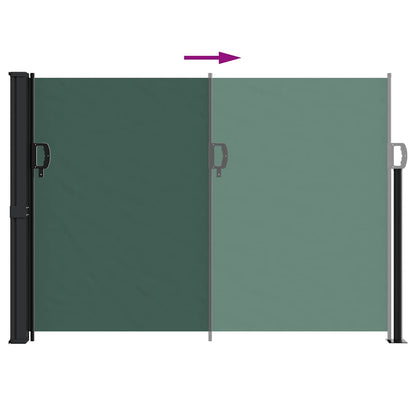 Tenda da Sole Laterale Retrattile Verde Scuro 140x300 cm | homemem39