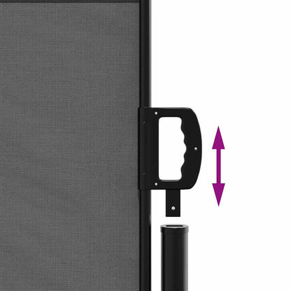 Tenda da sole laterale retrattile antracite 140x300 cm | homemem39