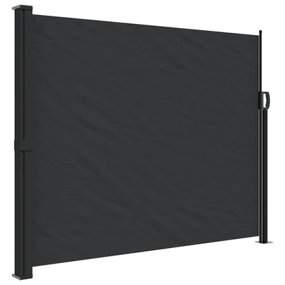 Tenda da Sole Laterale Retrattile Nera 160x300 cm | homemem39