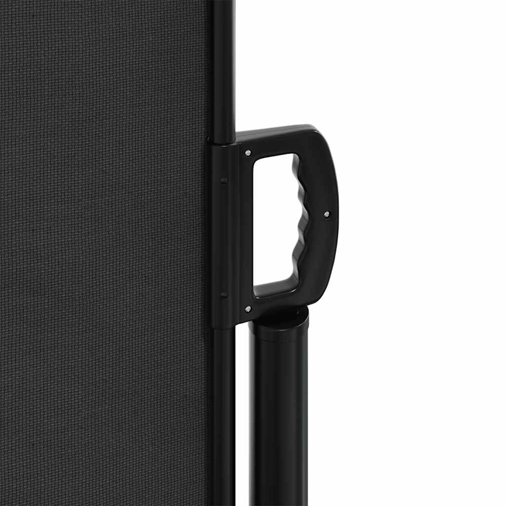Tenda da Sole Laterale Retrattile Nera 160x300 cm | homemem39
