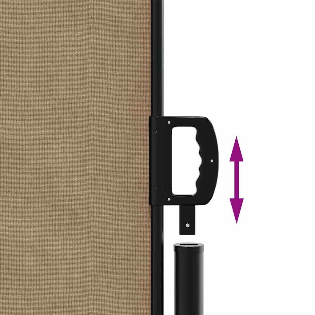 Tenda da Sole Laterale Retrattile Tortora 160x300 cm | homemem39