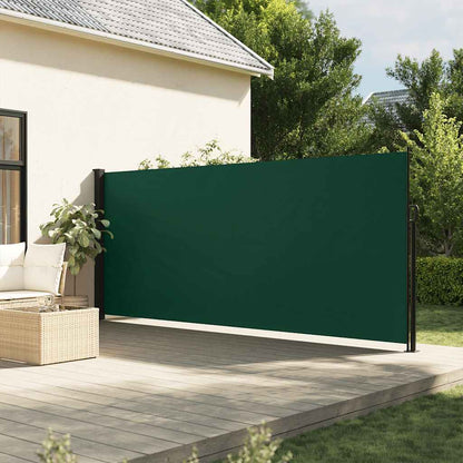 Tenda da Sole Laterale Retrattile Verde Scuro 160x300 cm | homemem39