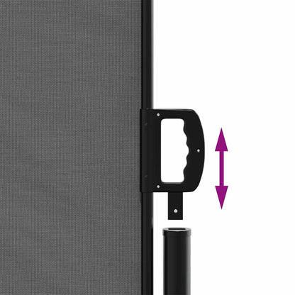 Tenda da sole laterale retrattile antracite 160x300 cm | homemem39