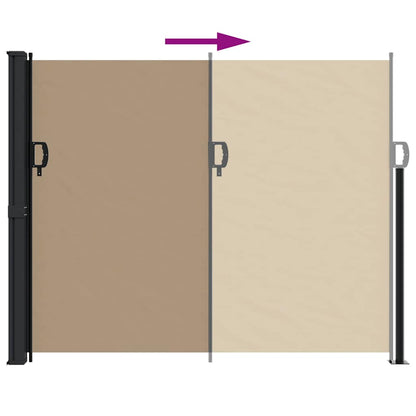 Tenda Laterale Retrattile Tortora 170x300 cm | homemem39