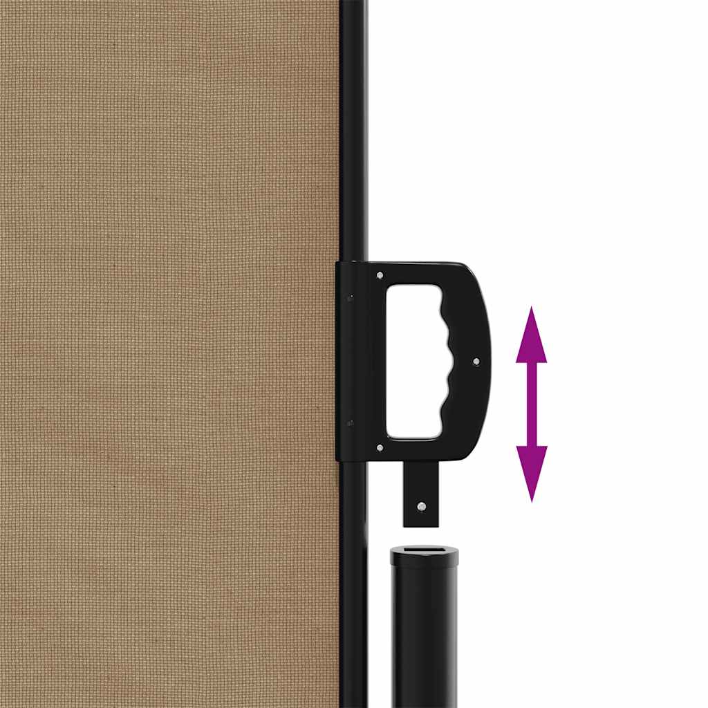 Tenda Laterale Retrattile Tortora 170x300 cm | homemem39