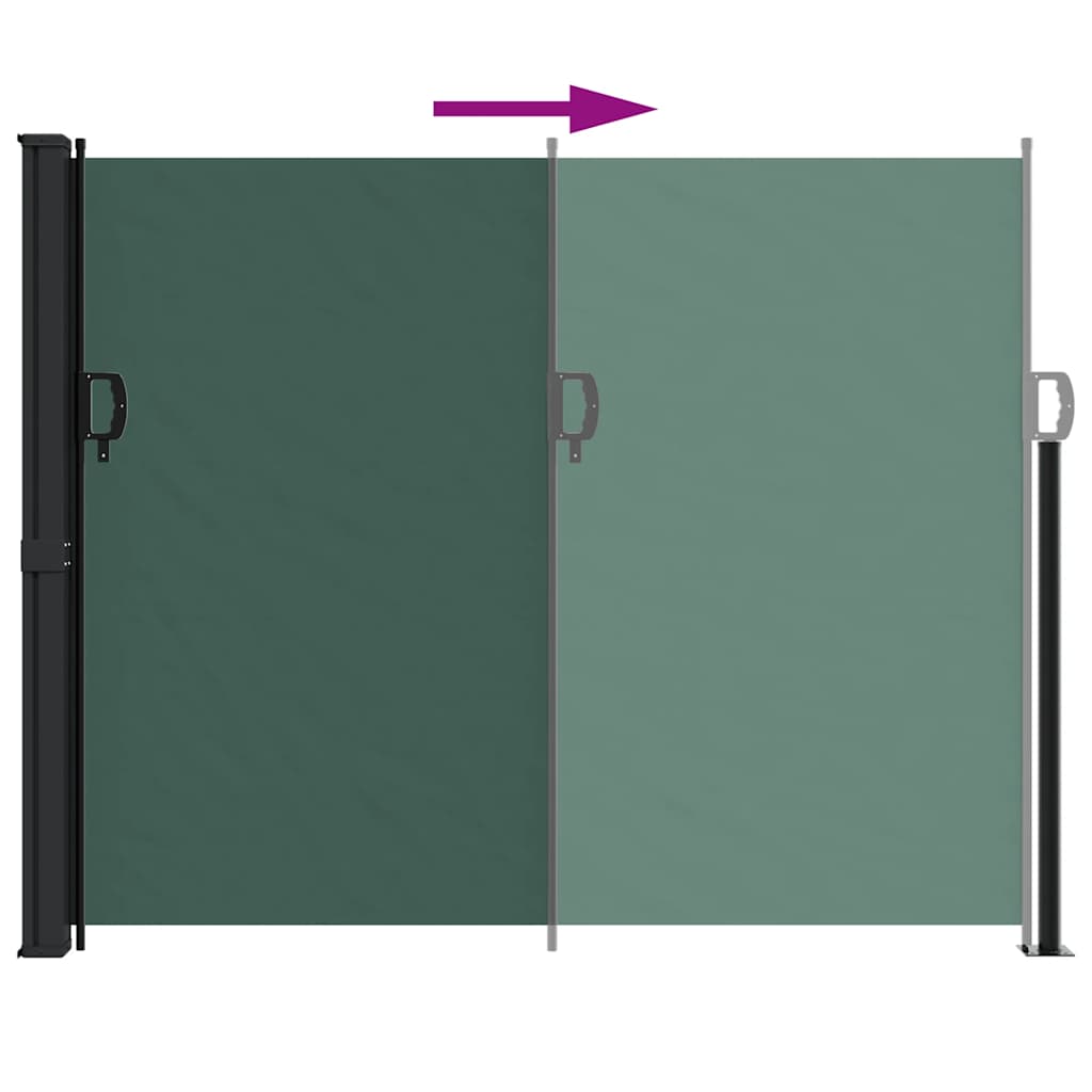 Tenda Laterale Retrattile Verde Scuro 170x300 cm | homemem39