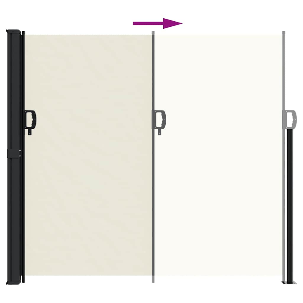 Tenda da Sole Laterale Retrattile Crema 180x300 cm | homemem39