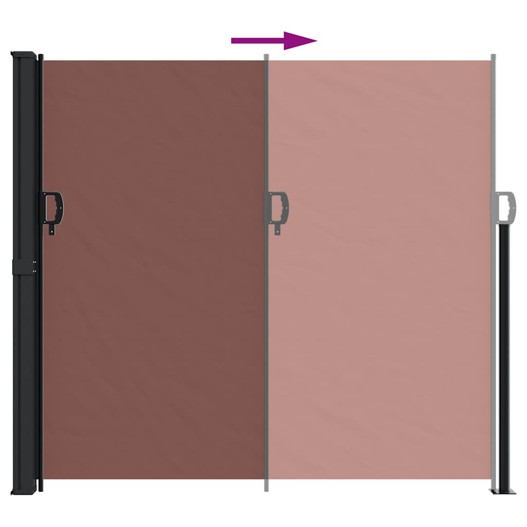 Tenda da Sole Laterale Retrattile Marrone 180x300 cm | homemem39
