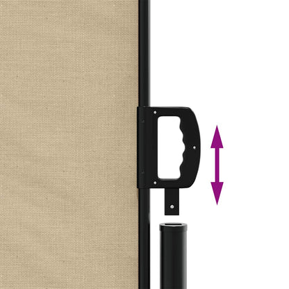 Tenda da Sole Laterale Retrattile Beige 180x300 cm | homemem39