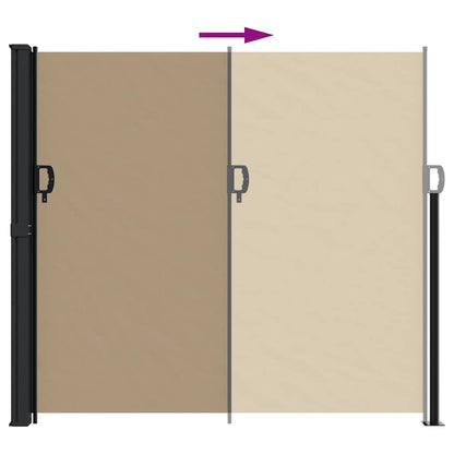 Tenda da Sole Laterale Retrattile Tortora 180x300 cm | homemem39
