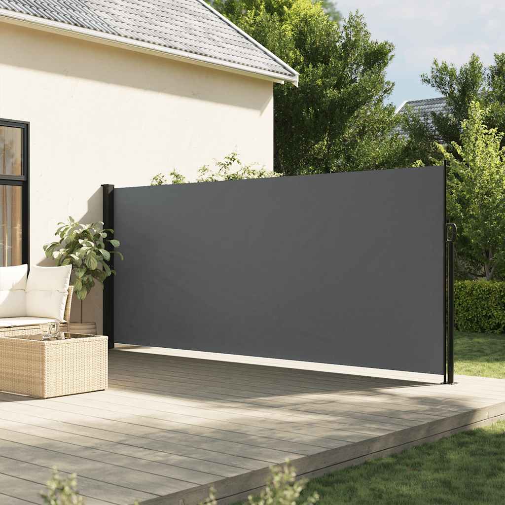 Tenda da sole laterale retrattile antracite 180x300 cm | homemem39
