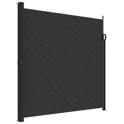 Tenda da Sole Laterale Retrattile Nera 200x300 cm | homemem39
