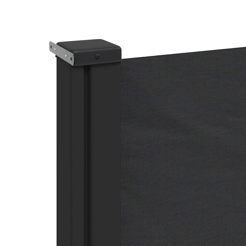 Tenda da Sole Laterale Retrattile Nera 200x300 cm | homemem39