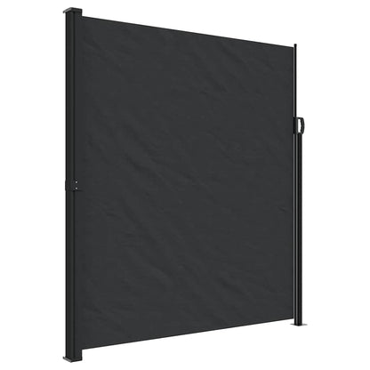 Tenda da Sole Laterale Retrattile Nera 220x300 cm | homemem39