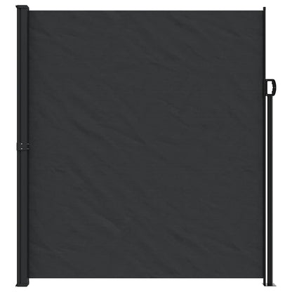 Tenda da Sole Laterale Retrattile Nera 220x300 cm | homemem39