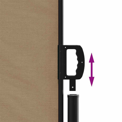 Tenda da Sole Laterale Retrattile Tortora 220x300 cm | homemem39